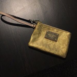 Gold Michael Kors Wristlet